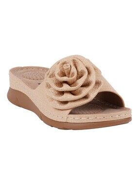 GC Shoes Womens Honey Flower Natural 8M
